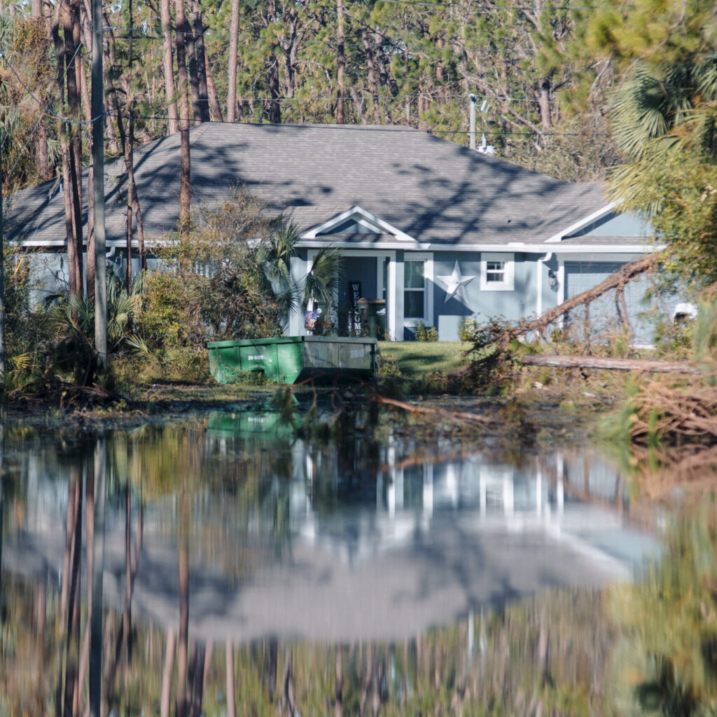 house and water showing what is storm surge