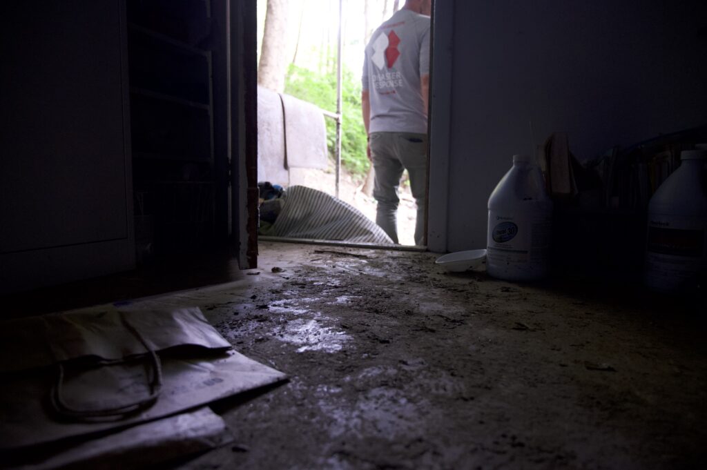 Connecticut flooding damage of house